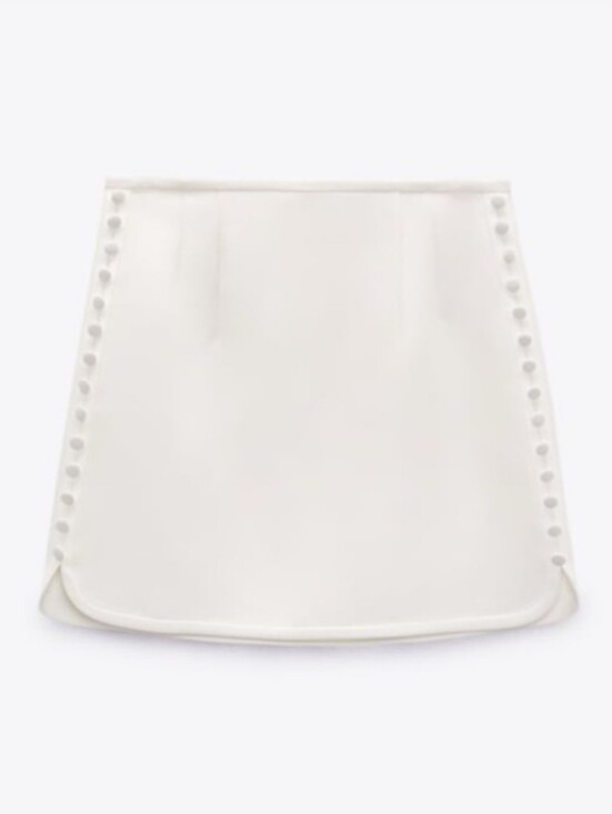 Zara Dresses & Skirts - NWOT Zara | White Button Mini Skirt